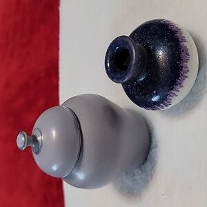 Study in Purple, Miniature Ginger Jar and Vase (Set of 2)